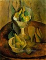 Compotas de frutas y vidrio 1908 Pablo Picasso